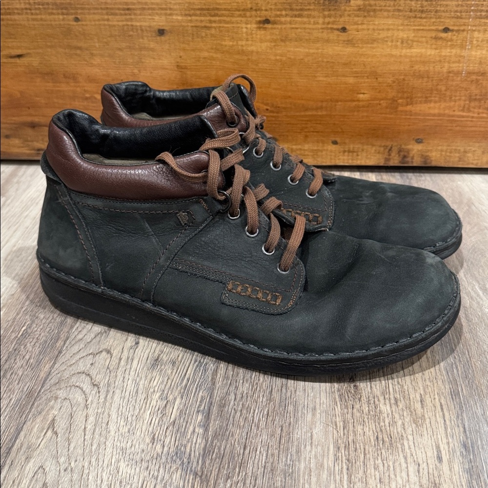 Finn Comfort Linz Ankle Boots Nubuck Black Leather 45, US 11.5